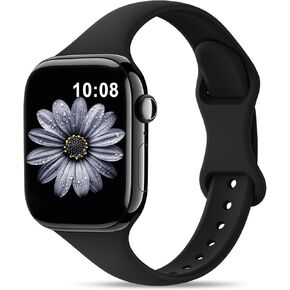 Patenting Thin Sport Band Compatible with Apple Watch Bands for Women Men 38mm 40mm 41mm 42mm 44mm 45mm 46mm 49mm, Silicone Slim Soft Waterproof Wristband for iWatch Series 10 9 8 7 6 5 4 3 2 1 SE