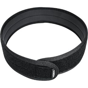 VISMIX 2" Tactical No Slip Belt Pad with Loop System, Compatible for MOLLE Battle Belts with Outer Hook System - Black Large Size（37“-41"）
