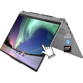 Lenovo Yoga 7 2-in-1 14" 2K Touchscreen Laptop, AMD Ryzen 7 8840HS(Up to 5.1GHz), 16GB LPDDR5x RAM, 1TB PCIe SSD, Fingerprint Reader, Backlit KB, USB-4, Camera, WiFi 6E, Win 11 Pro, w/BWE Accessories