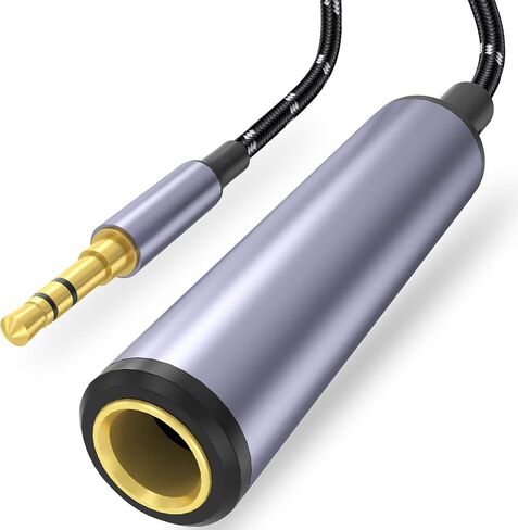 1/4" Splitter Cable, TRS to Dual 1/4" TRS Stereo Y Adapter, High-Fidelity Sound, Durable Aluminum Alloy Shell for Studio, DJ, Headphones, Live Sound Systems-12inch in Saudi Arabia