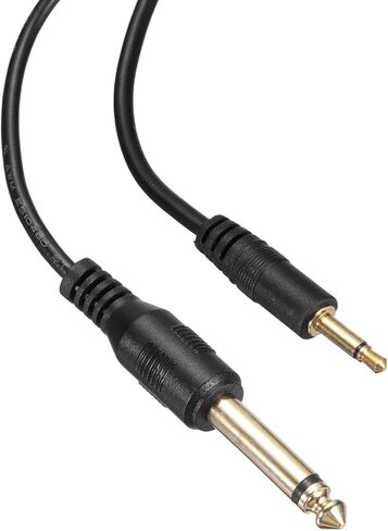MECCANIXITY 3.5mm Aux Cable Replacement Audio Cable Cord, 6.5ft 2 Pole Male to Male Audio Cable, Stereo Sound Audio Cable Cord for Earphones, Smart Phones, Speakers,Black 1 Pcs in Kuwait