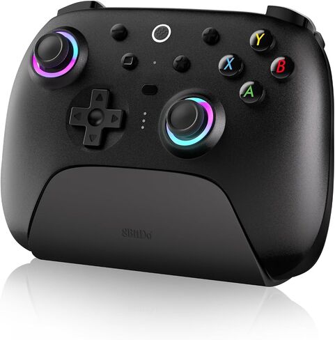 Nargos 8BitDo Ultimate 2 Wireless Controller, Game Gamepad for PC Android with TMR Joysticks, Switchable Hall Effect/Tactile Triggers, RGB Fire Ring, PC Gamer Gift in Saudi Arabia