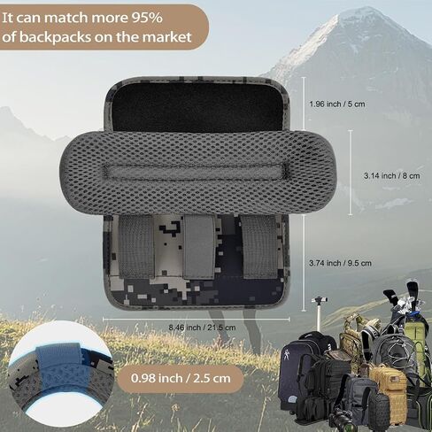 2-Pack Shoulder Pad Ultra-Thick Tactical Vest Cushion for Laptop Bags, Messenger Bags, Briefcase Bags, Luggage Bags, Tool Bags, Travel Bags and Most Bags in Kuwait