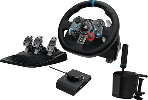 Logitech G29 Driving Force Racing Wheel + RS Shifter & Handbrake Bundle - PS5/PS4/PC in Kuwait