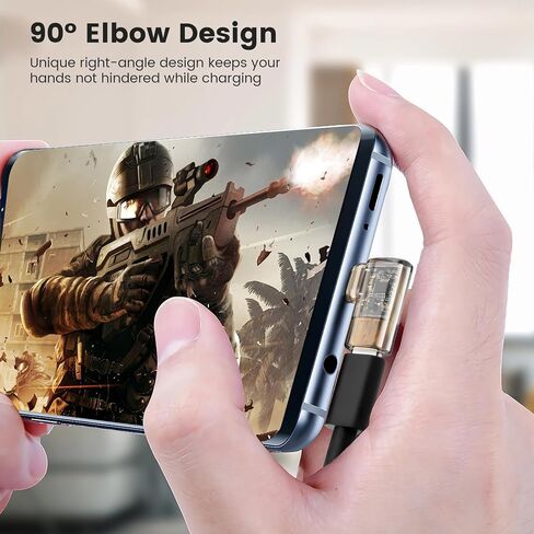 USB 4.0 عرض رقمي USB C ذكر إلى محول الإناث 40 جيجابت في الثانية ، موصل زاوية 180 درجة 140W Power 8K@60Hz فيديو متوافق مع Samsung والمزيد من أجهزة USB-C ، أسود فاتح (2 عبوة) in Kuwait
