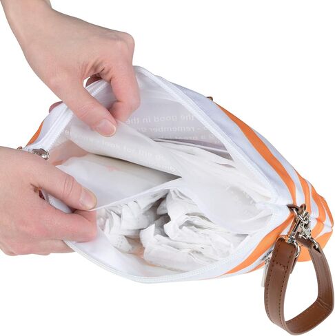 حقيبة حفاضات بامكو - موزع مناديل محمول وأساسيات سفر الطفل، موزع مناديل مبللة للأطفال محكم الغلق، حاوية مناديل قابلة لإعادة الملء، مستلزمات السفر للأطفال، موزع مناديل مبللة للأطفال، محفظة لحقيبة الحفاضات in Kuwait