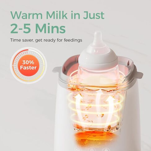 Momcozy Bottle Warmer, Fast Bottle Warmers for All Bottles with Timer, Accurate Temperature Control and Automatic Shut-Off, Multifunctional Bottle Warmer for Breastmilk in Kuwait