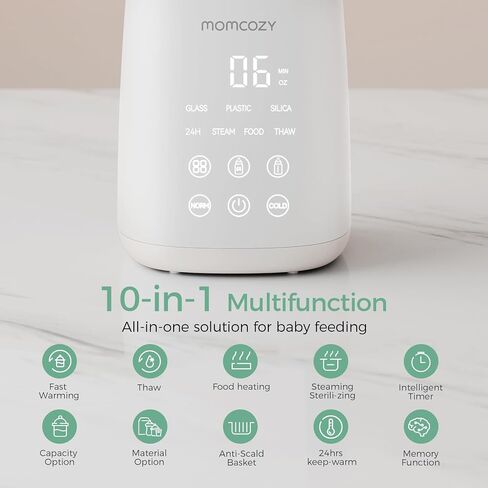 Momcozy Bottle Warmer, Fast Bottle Warmers for All Bottles with Timer, Accurate Temperature Control and Automatic Shut-Off, Multifunctional Bottle Warmer for Breastmilk in Kuwait