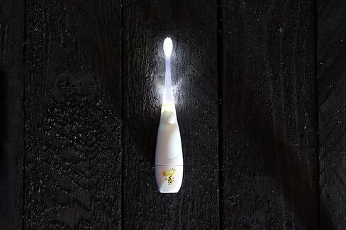 Jack N' Jill Tickle Tooth Toddler Electric Toothbrush with Replacement Head - Gentle Cleaning, Made for Tiny Teeth, LED Inspection Light, for Babies & Kids, Extra Soft Bristles - (1 Pack) in Saudi Arabia