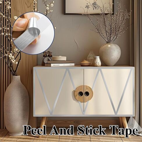 Solid Foil Washi Tape, Polyester Thin Film Tape with Acrylic Adhesive, Vibrant Mirror Like Finish, Decor Tape for Detailing Accent Wall, Cabinet, Bathroom, Graphic Arts, 66.7yds x 0.4in, Gold in Saudi Arabia