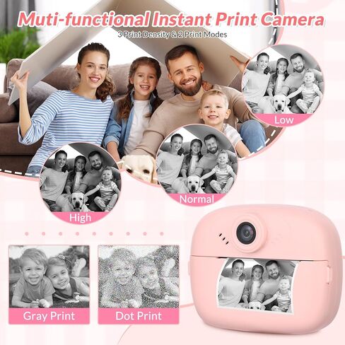 Mafiti Kids Camera Instant Print, Kids Camera Toy with 48MP Photo 1080P Video 32GB Card, Christmas Birthday Gift for 3-12 Year Old Girls Boys(Purple) in Kuwait