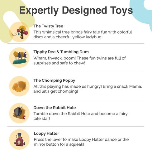 PortaPlay Baby Activity Center: Development Focused Toys. Foldable, Portable, and Transforms to a Play Table, Unisex (Wonderland Adventure, Gray) in Kuwait