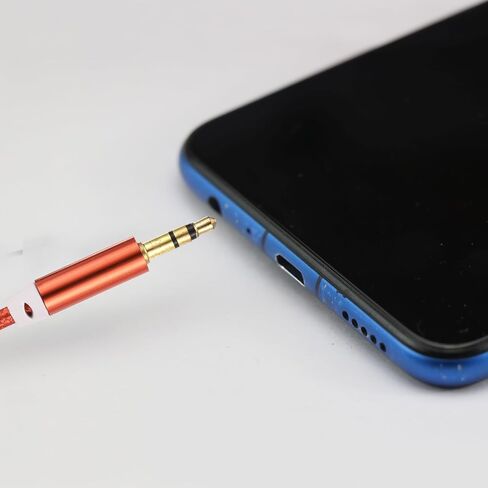 MECCANIXITY 2.5mm Aux Cable Replacement Audio Cable Cord, 0.8ft 3 Pole Male to Bare Wire Audio Cable, Stereo Sound Audio Cable Cord for Earphones, Smart Phones, Speakers,Black 5 Pcs in Saudi Arabia