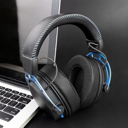 SOULWIT Mesh Fabric Replacement Earpads Cushions for HyperX Cloud Headset - Black in Kuwait