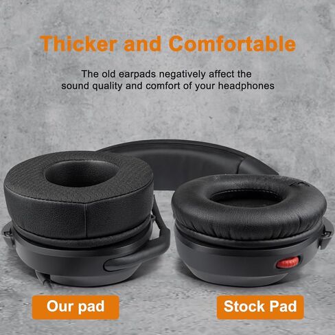 SOULWIT Mesh Fabric Replacement Earpads Cushions for HyperX Cloud Headset - Black in Kuwait