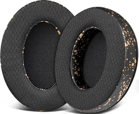 SOULWIT Mesh Fabric Replacement Earpads Cushions for HyperX Cloud Headset - Black in Kuwait