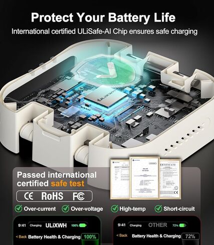 قابلة للسحب 3 في محطة شحن واحدة لـ Apple ، بسرعة 15 واط لـ Magsafe قابلة للطي من حامل الشحن اللاسلكي مع كابل قابل للسحب ، للسفر ، من أجل iPhone 16/15/14/13 ، Apple Watch ، AirPods in Kuwait
