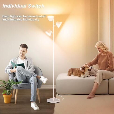[2025 جديد] 42W مصباح أرضي ثنائي الجانب ، لون RGB تغيير LED مصباح قائم بذاته مع خفيفة قفزة عن بعد ، خفيفة/محايدة/بارد ، مصابيح طويلة الطول لحفلة غرفة نوم غرفة المعيشة in Saudi Arabia