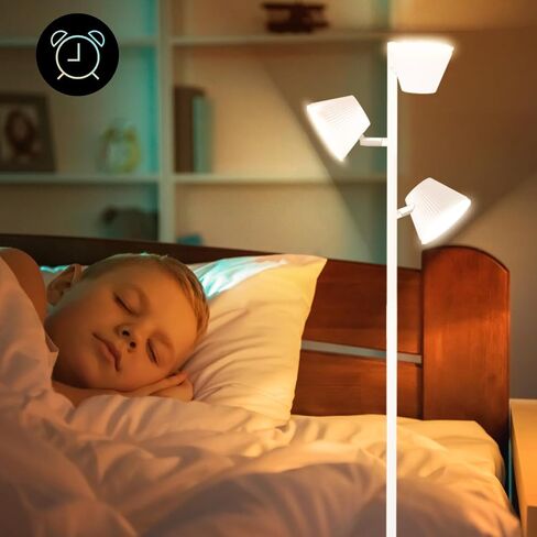 [2025 جديد] 42W مصباح أرضي ثنائي الجانب ، لون RGB تغيير LED مصباح قائم بذاته مع خفيفة قفزة عن بعد ، خفيفة/محايدة/بارد ، مصابيح طويلة الطول لحفلة غرفة نوم غرفة المعيشة in Saudi Arabia
