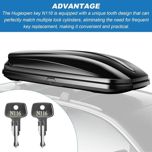Key for Thule Key Replacement,for Roof Racks, Carriers, Crossbars Key etc,(Codes N118) in Saudi Arabia