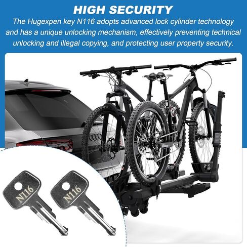 Key for Thule Key Replacement,for Roof Racks, Carriers, Crossbars Key etc,(Codes N118) in Saudi Arabia