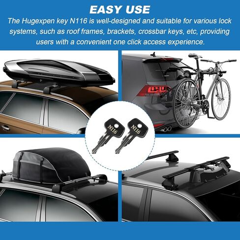 Key for Thule Key Replacement,for Roof Racks, Carriers, Crossbars Key etc,(Codes N118) in Saudi Arabia