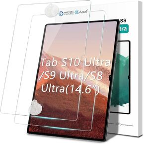 AACL 2 Pack Tempered Glass for Samsung Galaxy Tab S10 Ultra/Tab S9 Ultra/Tab S8 Ultra Screen Protector (14.6 Inch), [Bubble-Free][Anti-Scratch][Case-Friendly]