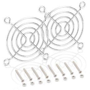 2 Pack Wathai Stainless Steel 60mm Fan Grills with Screw for 60mm Fans PC Fan Protection