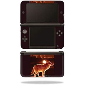 MightySkins Skin Compatible with Nintendo 3DS XL Original (2012-2014) - Sunset Wolf | Protective, Durable, and Unique Vinyl wrap Cover | Easy to Apply, Remove, and Change Styles | Made in The USA