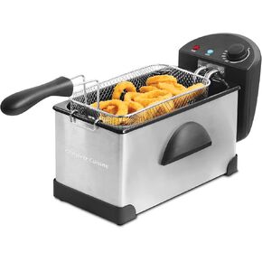 1200W 3L Electric Deep Fryer with Stainless Steel Tank Lid
