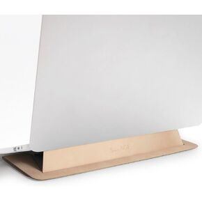 SenseAGE Flat Stand, Foldable Laptop Stand, Lightweight Travel Holder, Anti-Slip Ergonomic Notebook Stand for Office, Compatible with MacBook Air Pro, Up to 15.4 inches (Charcoal Frost)