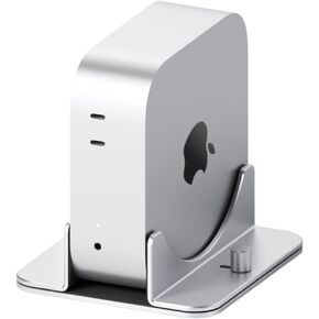 Hagibis Vertical Stand for Mac Mini M4, Aluminum Alloy Laptop Stand Anti-Slip Computer Holder Desktop Stand Compatible with M4 Chip Mac Mini Pro