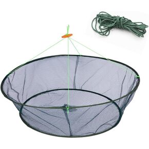 Fishing Net Trap for Bait Minnow Shrimp Crayfish Foldable Fish Crawdad Lobsters Cast Net Collapsible