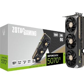 ZOTAC Gaming GeForce RTX 5070 Ti Solid CORE OC DLSS 4 16GB GDDR7 256-bit 28 Gbps PCIE 5.0 Gaming Graphics Card, IceStorm 3.0 Advanced Cooling, Spectra RGB Lighting, ZT-B50710J2-10P