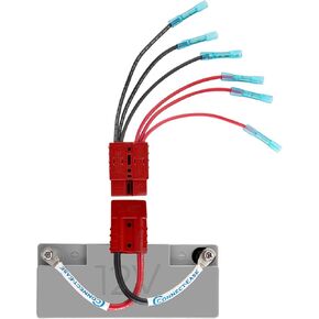 Yak Quik 12V Battery Connector Kit RCE12VKYK | Power Up to 3 Electronics for Kayak Fishing, Ice Fishing, and Off-Grid Adventures | Marine-Grade 14 Gauge Wire | Battery NOT Included