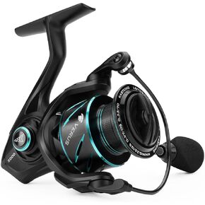 KastKing Verus Spinning Fishing Reel, Ultra Lightweight 6.8oz Spinning Reel, Aerodynamic Reel Rotor, 6.2:1 Gear Ratio, Up to 22lbs Max Drag, EVA/3A Cork Handle Knobs