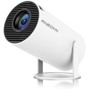 HY300PRO Mini Portable projector with WiFi and Bluetooth, with 4K 1080P Support, 160ANSI 180° Rotatable Auto Keystone with Android 11 Smart Projector, Compatible with HDMI/USB/ Laptop