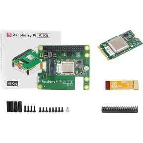 Official RPi AI Kit Comes with Pi M.2 HAT+ with Hailo AI Acceleration Module Compatible with Raspberry Pi 5