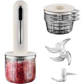 Electric Vegetable Chopper & Mini Food Processor, 4-Cup Portable USB Small Food Processor, Garlic Mincer, for Dicing, Mincing, and Puree, Black