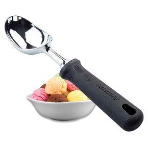 TableCraft 10986 PerfectGrip Ice Cream Disher, 1.75" x 1.5" x 8", Chrome Plated (Over zinc Alloy) (Replaces E5619)
