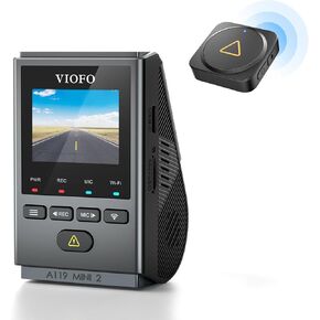 【Bundle: A119 Mini 2+Remote Control 】 VIOFO Dash Cam A119 Mini 2, STARVIS 2 Sensor, 2K 60fps/HDR 30fps Voice Control Car Dash Camera with 5GHz Wi-Fi GPS, Night Vision 2.0, 24H Parking Mode