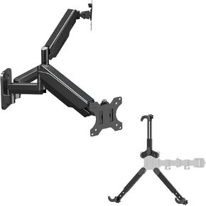 MOUNT PRO Dual Monitor Wall Mount for 13 to 32 Inch Computer Screens and Universal Non-VESA Monitor Mount Adapter