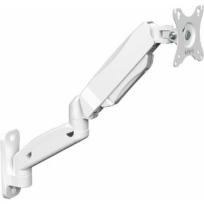 VIVO Single Monitor Counterbalance Wall Mount for 32 inch Screens up to 19.8 lbs, Full Motion, Max VESA 100x100, White, MOUNT-V001GW