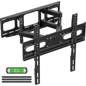 EconoMe Full Motion TV Wall Mount for Most 32-70 inchTVs, with Swivel and Tilt Articulating Arm, Wall Mount TV Bracket Max VESA 400x400, Holds up to 99 lbs, Fits 8", 12", 16" Wood Studs