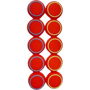 10 PCS Controller Thumbstick Cover Cover Placement Silicone Touch Rocker Cover for PS3 / PS4 / PS5 (5pcs Red مع اللون الأزرق+ 5pcs باللون الأخضر)