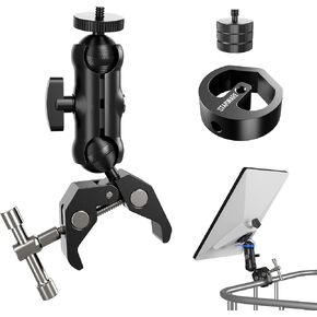 STARWARE Starlink Mini Mount - Aluminum RV Pole Mount with Tripod Adapter, Original Pipe Adapter Compatibility, Adjustable Car ClampMount for RV, Yacht, Roofs, and Rods
