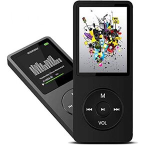 MP3 Player, Music Player with 16GB Micro SD Card, Build-in Speaker/Photo/Video Play/FM Radio/Voice Recorder/E-Book Reader, Supports up to 128GB