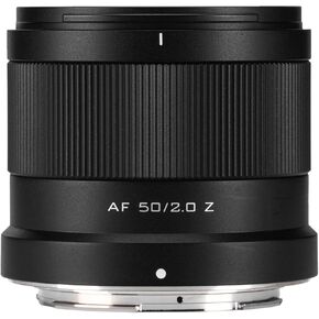 VILTROX 50mm f2.0 Z, 50mm f/2.0 Z-Mount Full Frame Camera Lens Ultra Wide Angle Auto Focus Lens for Nikon Z Mount Cameras Z5 Z50 Z6 Z6II Z7 Z7II ZFC Z30 Z9 Z8