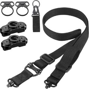Two-Point Traditional Sling 2 Point Sling Quick Adjust for Hunting Black