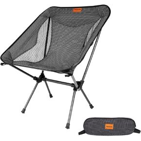Camping Chair - Carbon Fiber Frame - 1.5 lbs Lightweight Compact Folding Chair, Camp Chairs for Adults, Ultralight Backpacking Chair for Outdoor, Travel, Hiking